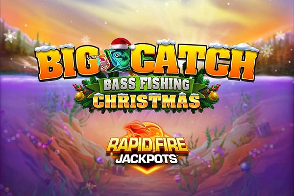 Big Catch Bass Fishing Christmas Rapid Fire Jackpots pokie