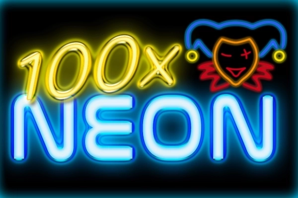 100x Neon pokie